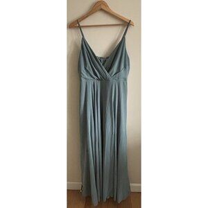Anthropologie BHLDN Eva Dress Bridesmaid Wedding Moss Sz 2X Maxi Dress